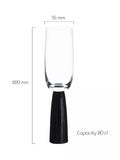 Anton Studio Designs Oslo champagne flutes set of 4 black, UK version