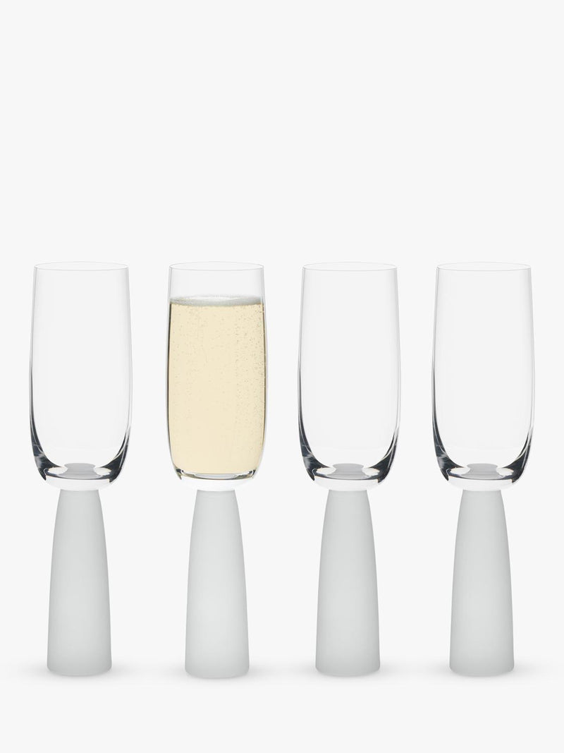 Anton Studio Designs Oslo Frost champagne flutes 200ml, imported from the UK