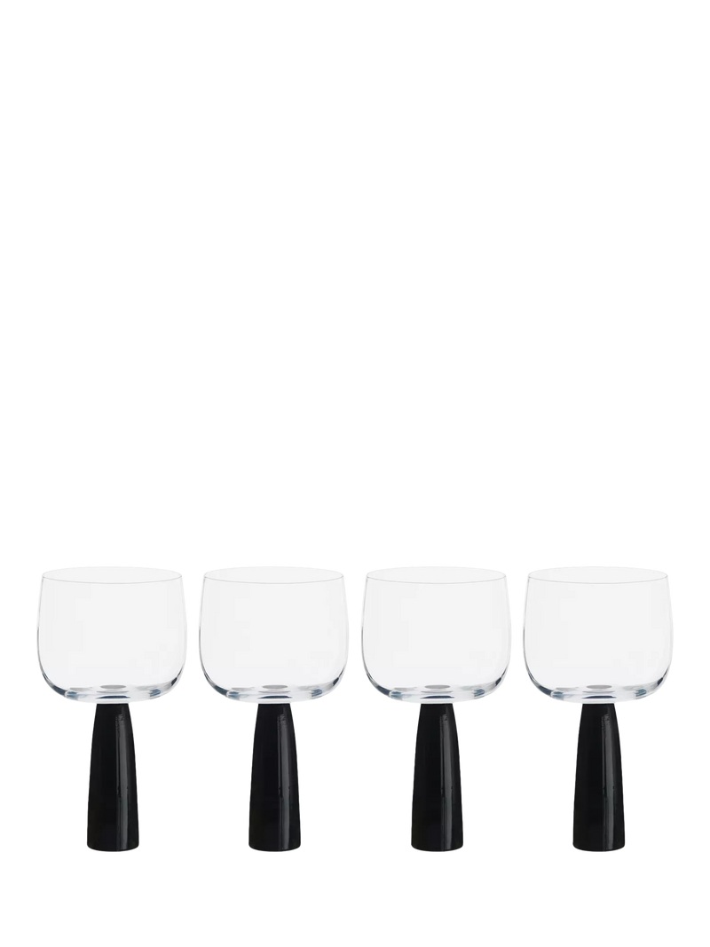 Anton Studio Designs Oslo gin glasses black stem 500ml - British product