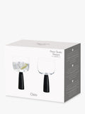 Anton Studio Designs Oslo gin glasses black stem 500ml - British product
