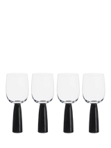 John Lewis Anton Studio Designs Oslo Wine Glass Set of 4 300ml Black- Buy online at McGrocer