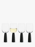 Anton Studio Oslo wine glass set 300ml black, imported from the UK