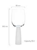 Anton Studio Designs frosted wine glass set 300ml, UK version