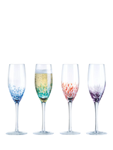 John Lewis Anton Studio Designs Speckle Glass Champagne Flute, Set of 4, 250ml, Multi- Buy online at McGrocer