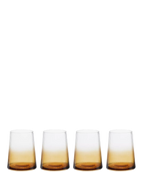 John Lewis Anton Studio Designs Empire Double Old Fashioned Tumblers, Set of 2, 400ml, Amber- Buy online at McGrocer