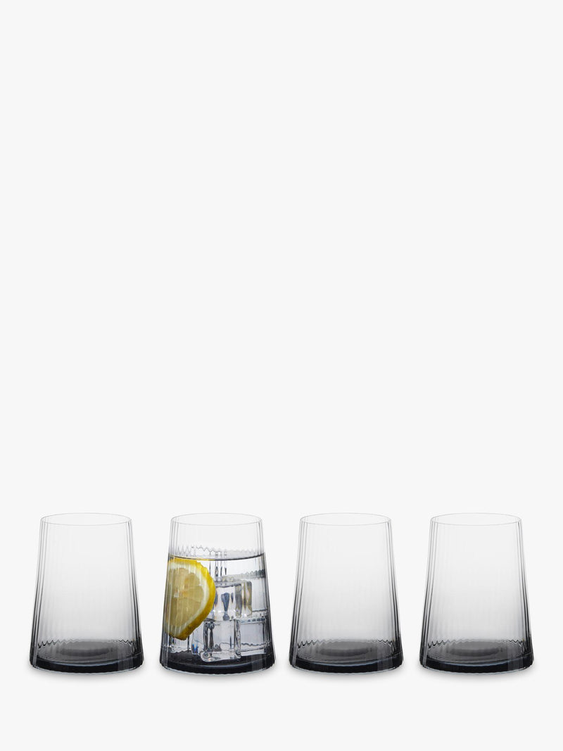 Anton Studio Designs Empire tumblers set of 4 smoke (British brand)