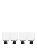 Anton Studio Designs black double old fashioned glass tumblers (British brand)