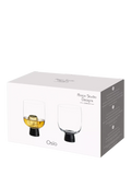 Anton Studio Designs black double old fashioned glass tumblers (British brand)