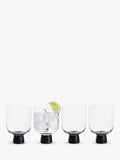 Anton Studio Designs black double old fashioned glass tumblers (British brand)