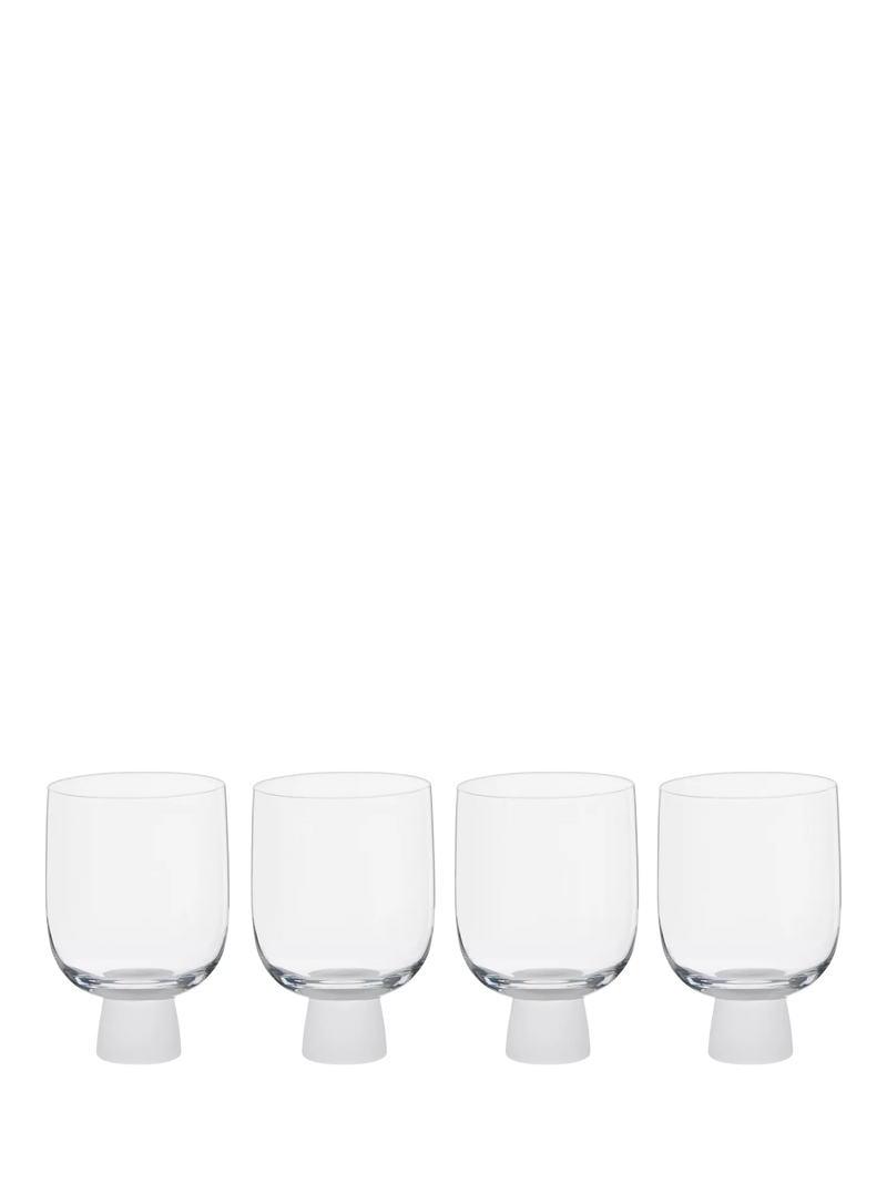 Anton Studio Designs old fashioned glass tumbler set frost 300ml (British brand)