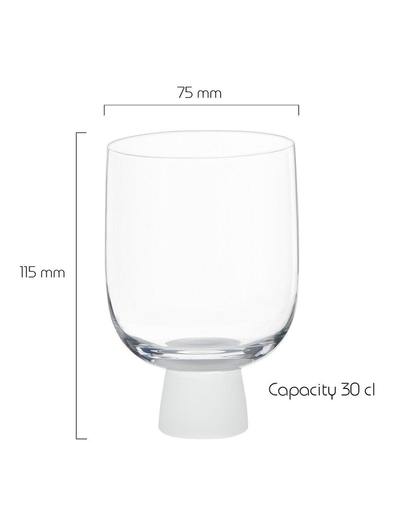 Anton Studio Designs old fashioned glass tumbler set frost 300ml (British brand)