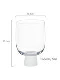 Anton Studio Designs old fashioned glass tumbler set frost 300ml (British brand)
