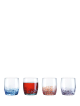 John Lewis Anton Studio Designs Speckle Double Old Fashioned Glass Tumbler Set of 4, 350ml- Buy online at McGrocer