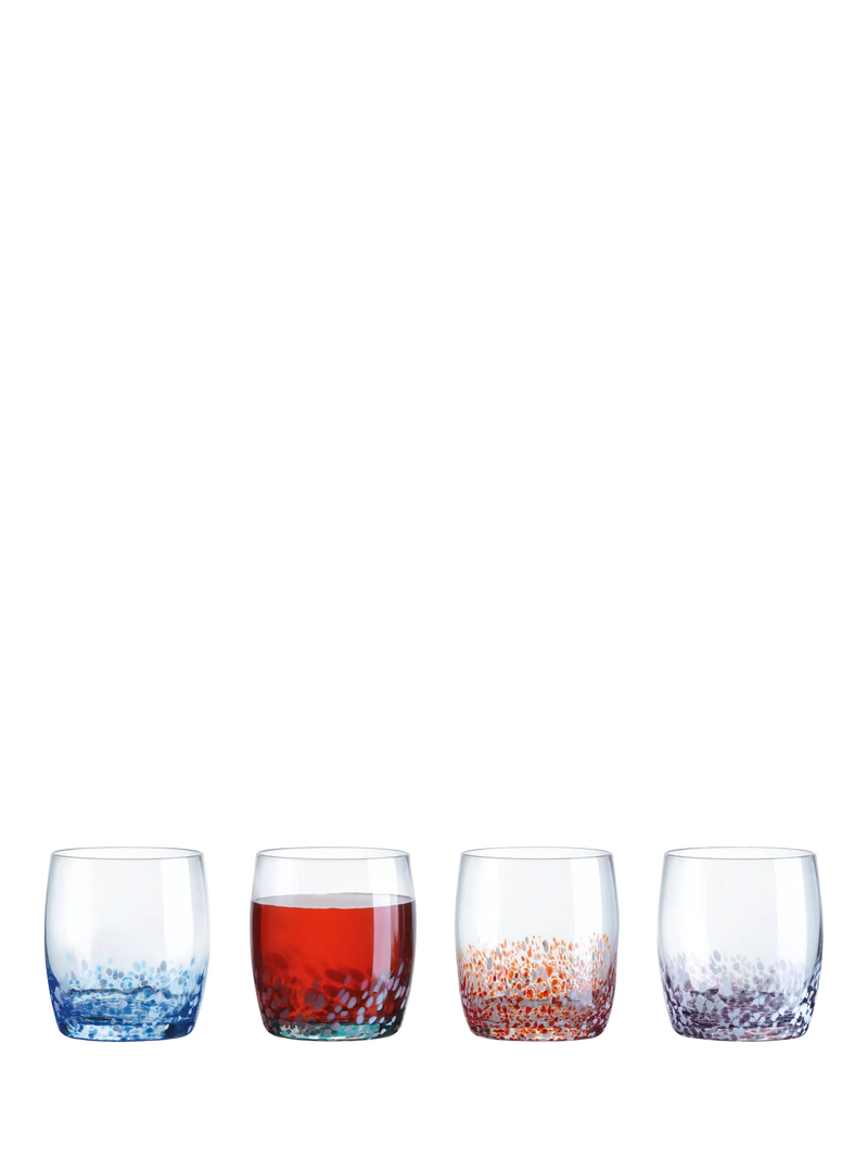 Anton Studio Designs speckle glass tumblers set of 4, UK version