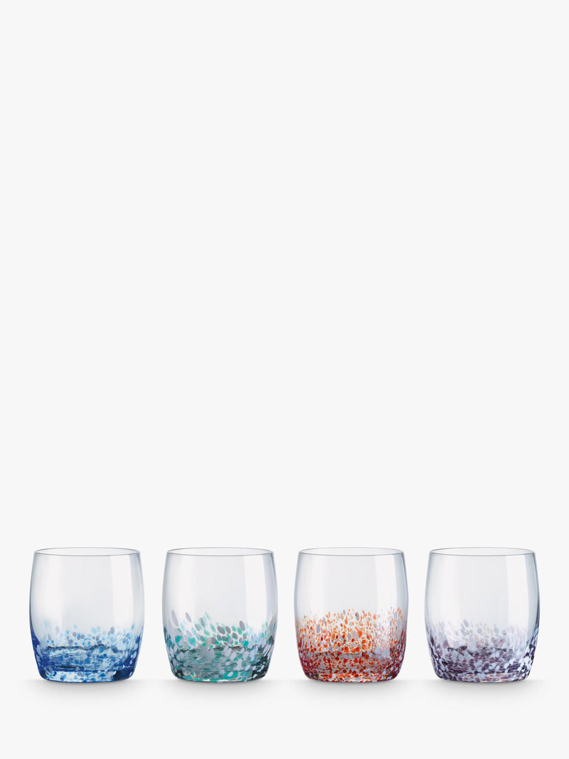 Anton Studio Designs speckle glass tumblers set of 4, UK version