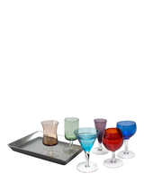 John Lewis Artland Jewel Tone Cordial & Liqueur Short Stem Glass Set, 7 Piece, Multi- Buy online at McGrocer