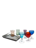 Artland jewel tone liqueur glass set 7 piece, UK version