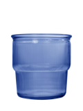 Vidrios San Miguel blue ribbed glass tumbler 300ml (British brand)