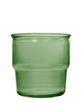 Vidrios San Miguel glass tumbler green ribbed 250ml, UK version