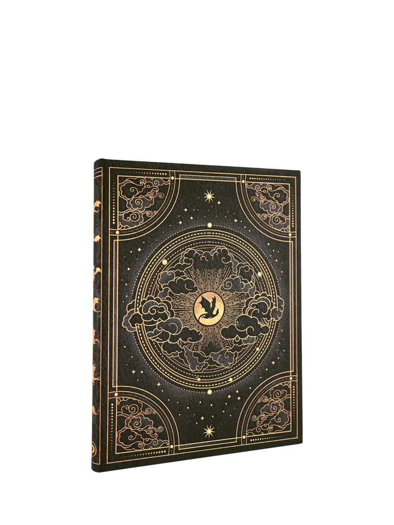 Paperblanks Fourth Wing journal Black Gold, UK version