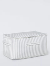 John Lewis John Lewis Soft Polyester Storage Bag, Grey Stripe, Medium- Buy online at McGrocer