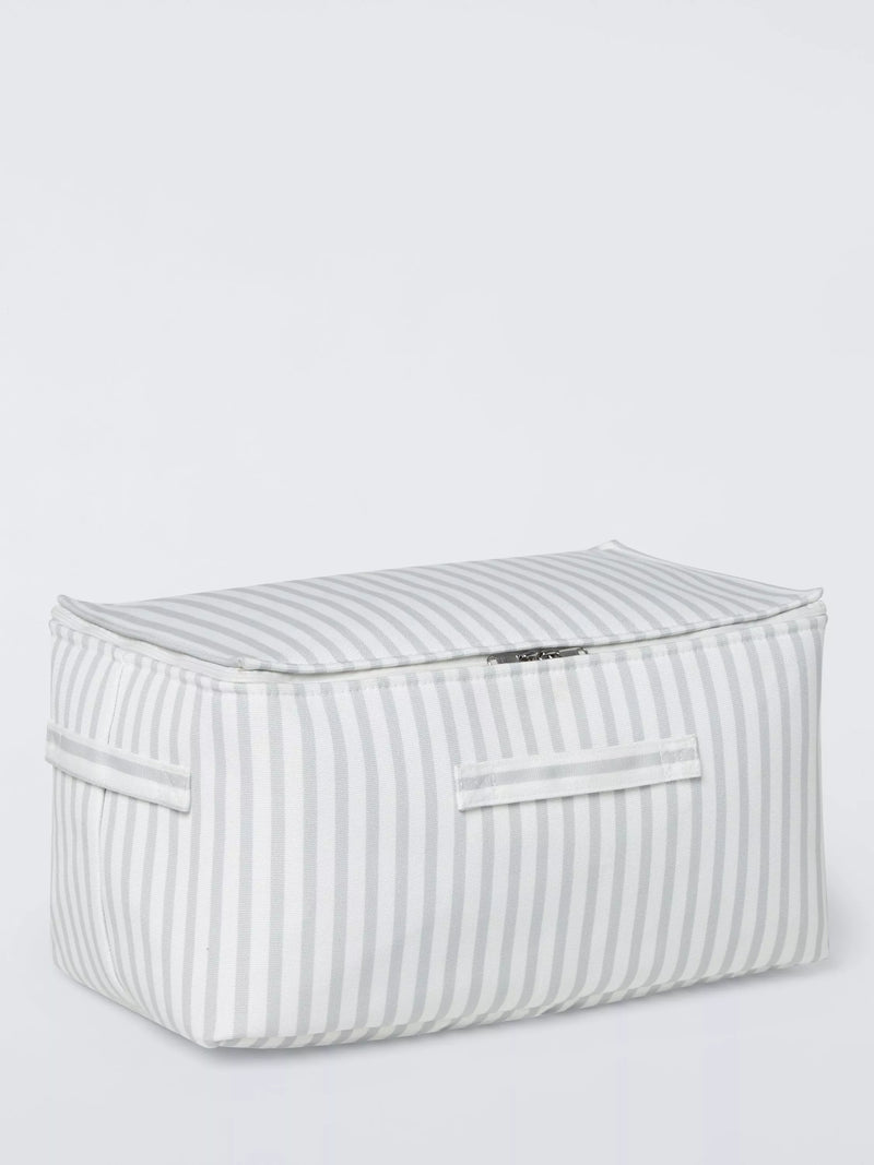 John Lewis storage bag grey stripe medium, UK version