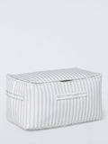 John Lewis storage bag grey stripe medium, UK version