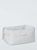 John Lewis storage bag grey stripe medium, UK version