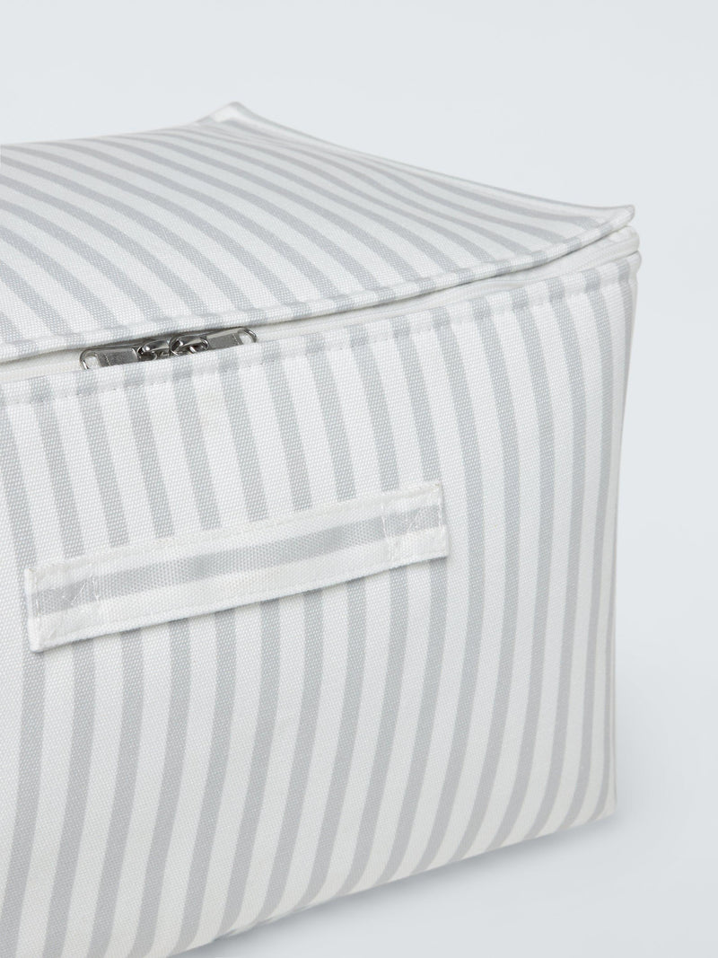 John Lewis storage bag grey stripe medium, UK version