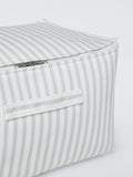 John Lewis storage bag grey stripe medium, UK version