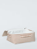 John Lewis soft polyester storage bag auburn stripe small, UK version