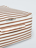 John Lewis soft polyester storage bag auburn stripe small, UK version