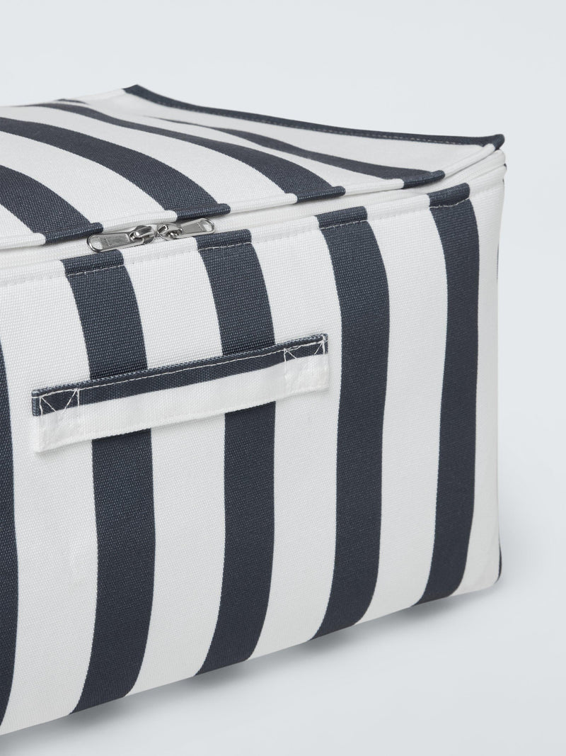 John Lewis large polyester storage bag, blue stripe, UK version