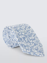 John Lewis John Lewis Leaf Print Silk Tie- Buy online at McGrocer