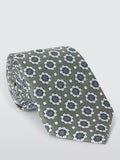 John Lewis foulard pattern tie green (British brand)