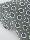 John Lewis foulard pattern tie green (British brand)