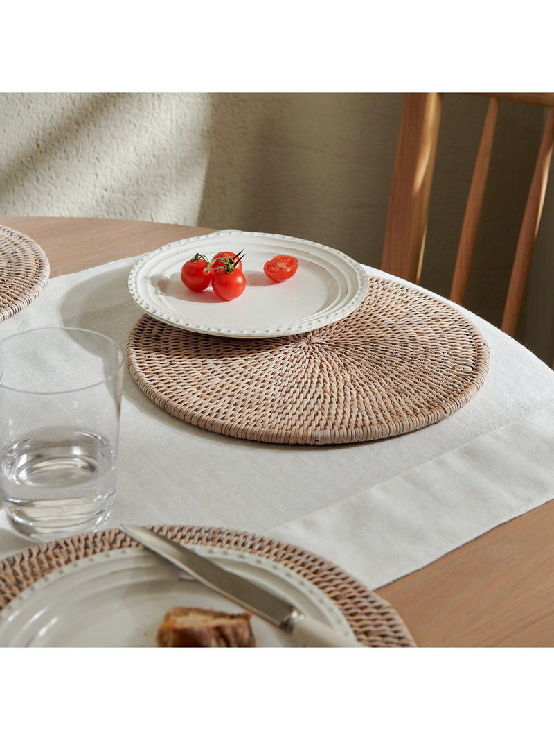 Neptune Ashcroft rattan placemats set of 6, imported from the UK