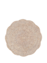 John Lewis Neptune Ashcroft Rattan Scalloped Placemats, Set of 6- Buy online at McGrocer