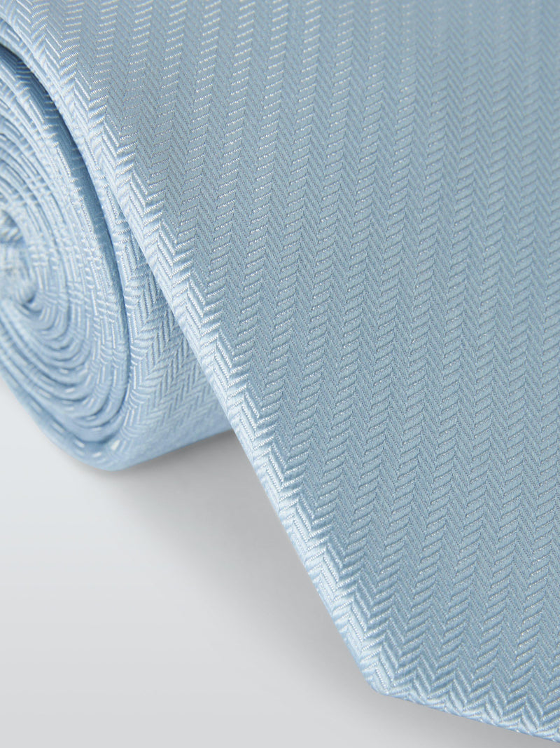 John Lewis silk herringbone pattern tie, British brand