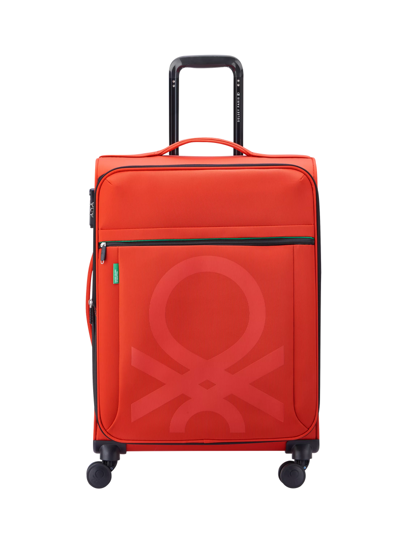 Benetton Colour Block medium suitcase 66cm, imported from the UK