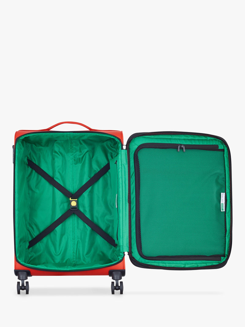 Benetton Colour Block medium suitcase 66cm, imported from the UK