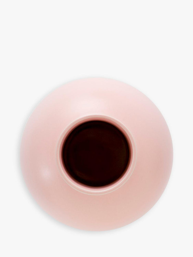 raawii Strøm large earthenware vase coral blush 24cm, UK version