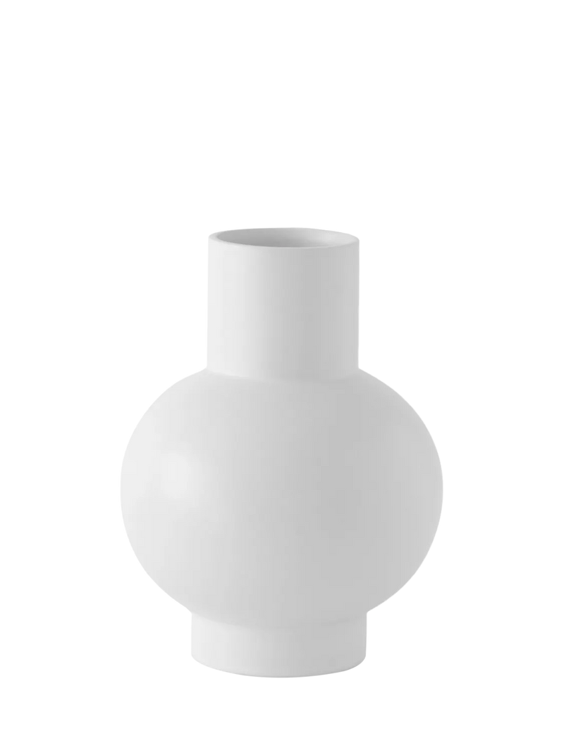raawii Strøm large earthenware vase vaporous grey - British product