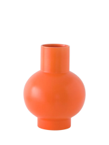 John Lewis raawii Strøm Large Earthenware Vase, Vibrant Orange, H24cm- Buy online at McGrocer