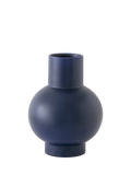 raawii small earthenware vase blue H16cm, imported from the UK