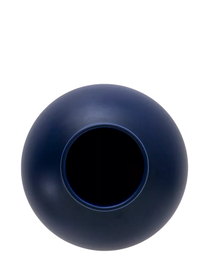 raawii small earthenware vase blue H16cm, imported from the UK