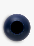 raawii small earthenware vase blue H16cm, imported from the UK