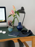 raawii small earthenware vase blue H16cm, imported from the UK