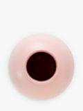 raawii Strøm small earthenware vase coral blush 16cm, imported from the UK