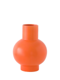 raawii Strøm small earthenware vase vibrant orange 16cm (British brand)